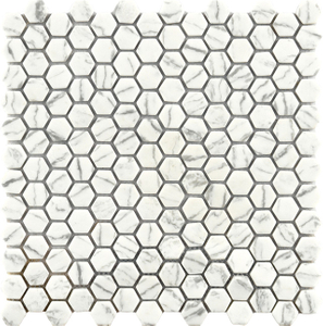 White Glass Mosaic Tile Backsplash｜Musivo｜Mosaic