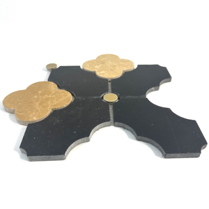 Black And Gold Mosaic Tiles