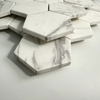 White Hexagon Marble Mosaic