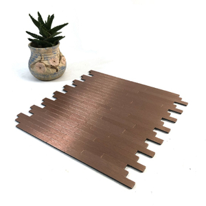 Rosegold Aluminum Mosaic Tiles