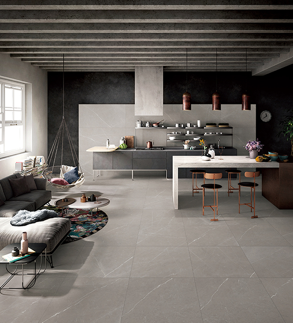 Kitchen Floor Tile Ideas - Sacmi Dark Grey