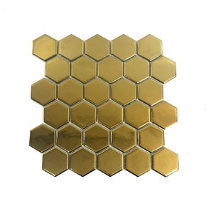 Modern Style Gold Electroplated Mosaic -Dpg16 Lujo