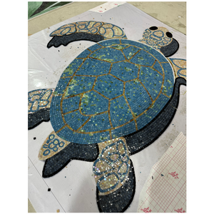 Turtle Swimming Pool Mosaic Tile