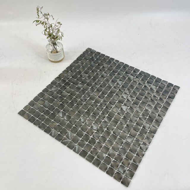 Modern Black Aluminum Mosaic Tile-SAB31