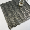 Durable Black Metal Mosaic Tiles-SAB37