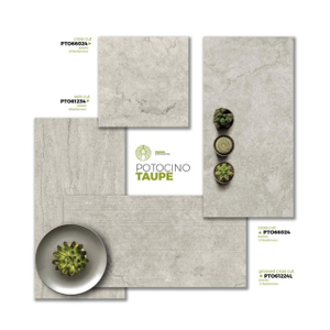 Outdoor Travertine Look Porcelain Tile for Patio and Pool Area-Potocino Taupe