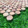 Red Travertine Penny Mosaic-TRR12