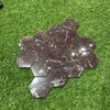 Rosso Levanto Hexagon Marble Mosaic Tile-JLH27