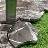 Rosso Levanto Fan Scale Marble Mosaic Tile-JLH29