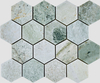 Emerald Marble Hexagon Mosaic–EME27