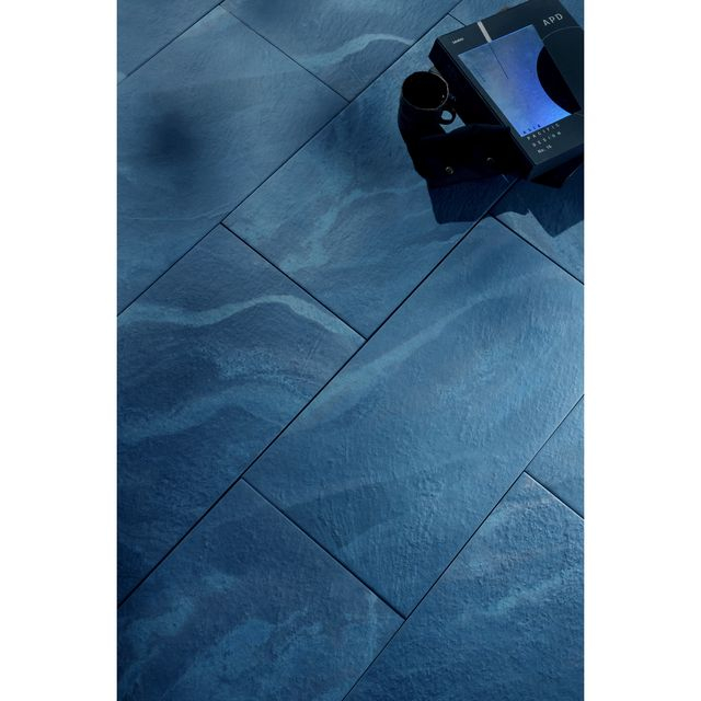Swimming Pool Floor Tile-Blue Gray