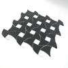 Black Stained Glass Mosaic Sheets for Modern Interiors-NTS03