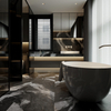 600x1200mm Black Marble Veins Tiles-P6232