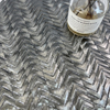 Durable Black Metal Mosaic Tiles-SAB37
