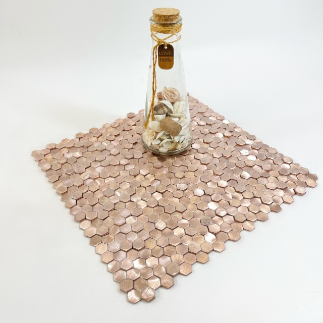 Industrial Rose Gold Solid Aluminum Mosaic-SAK04