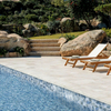 Matte Finish Non-Slip Ceramic Pool Mosaic 97x97mm-Blue Jean