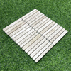 Tumbled Brushed Travertine Strip Mosaic-TRV11