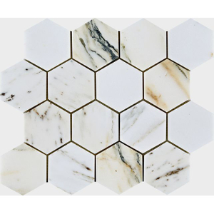 Kajin Gold Hexagon Stone Mosaic-ZGG27