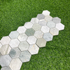 Emerald Marble Hexagon Mosaic–EME27