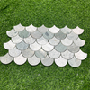 Emerald Marble Fish Scale Mosaic–EME28 