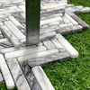 Lilac Marble Fishbone Strip Mosaic–PLU13 