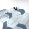 Vibrant Blue Stained Glass Mosaic for Indoor Walls-ZSS22