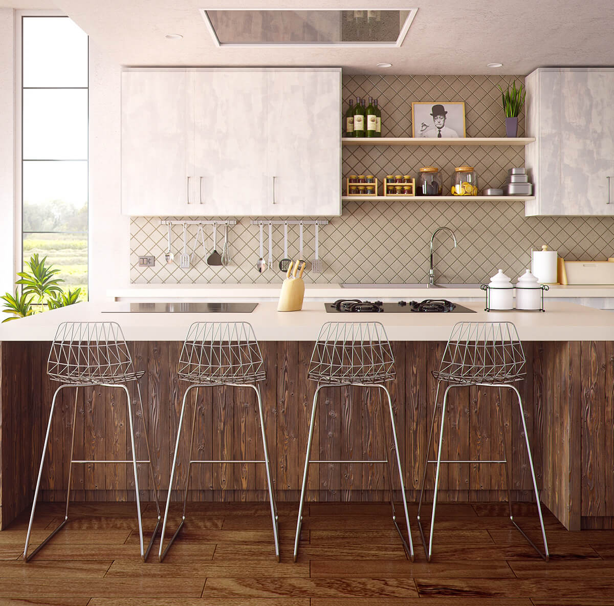 How to Choose Right Porcelain Tiles for Your Lovely Kitchen Wall?