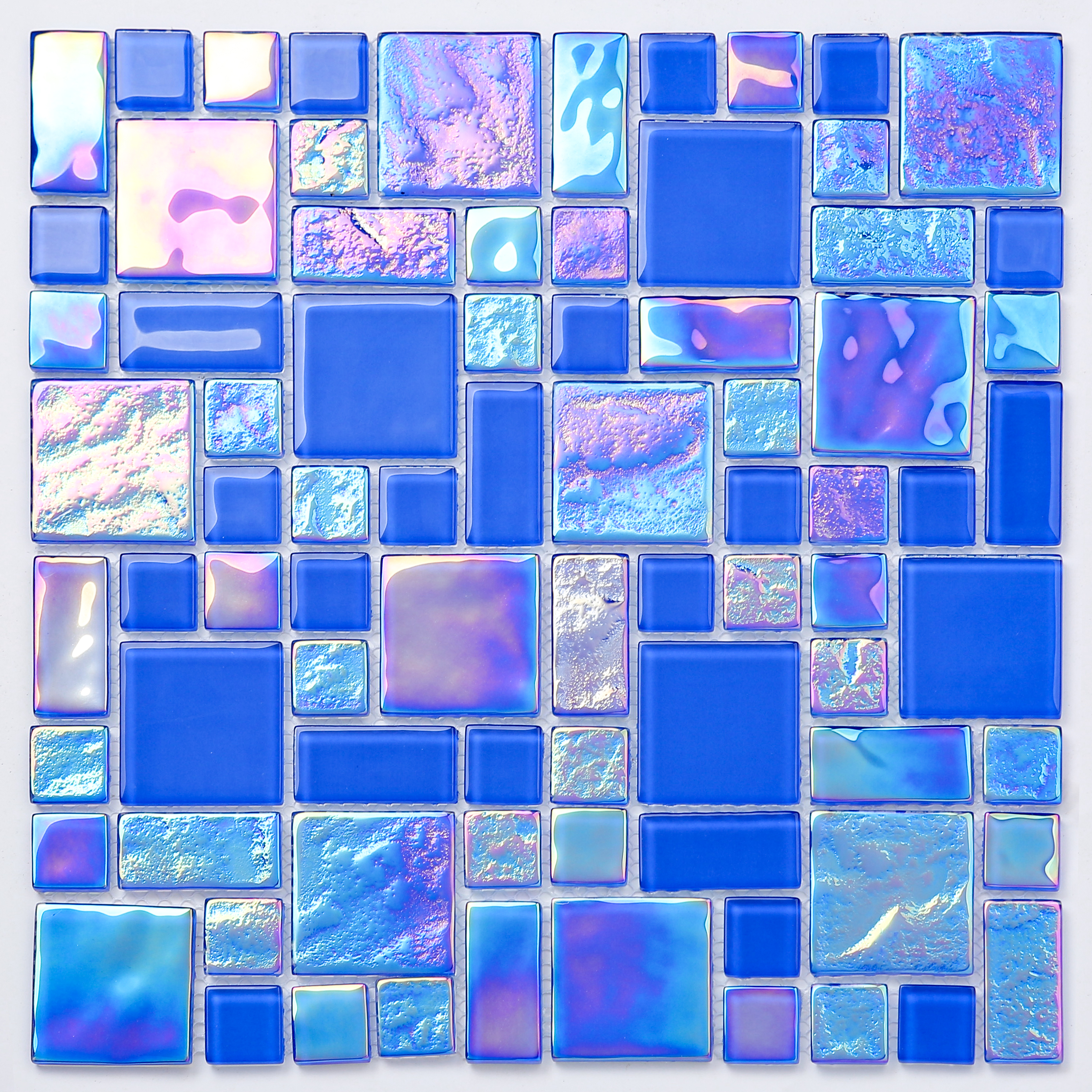 blue swimming pool mosaic tile