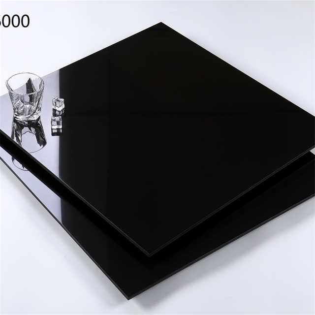 600x600mm Super Black Polished Floor Tiles-NB6000