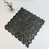 Elegant Black Brushed Aluminum Mosaic-SAB35