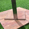 Red Travertine Square Mosaic Tile-TRR25