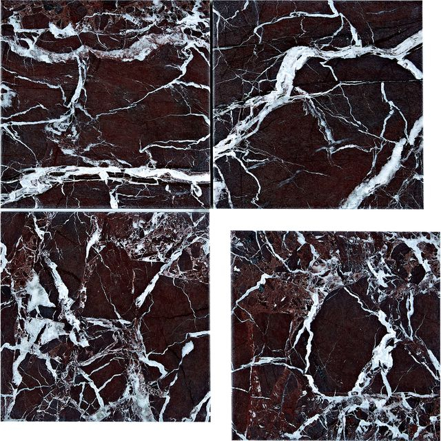 Rosso Levanto Square Marble Mosaic Tile-JLH25