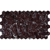 Rosso Levanto Hexagon Marble Mosaic Tile-JLH27