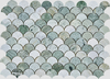 Emerald Marble Fish Scale Mosaic–EME28 
