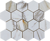 Calacatta Gold Hexagon Marble Mosaic-CAG27