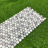 Lilac Marble Penny Round Mosaic–PLU12 
