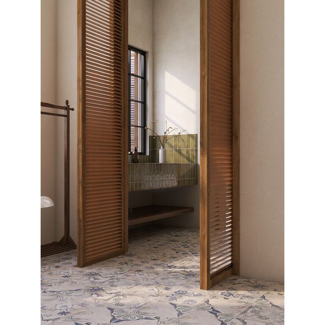 248X248mm Flower Pattern Tile-LS22