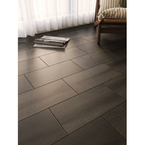 Wood Look Tile Floor In Bathroom-KK26