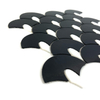 Elegant Black Stained Glass Mosaic Tiles for Walls-YMS12