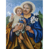 Portrait Style Colored Glass Mosaic Cut Art