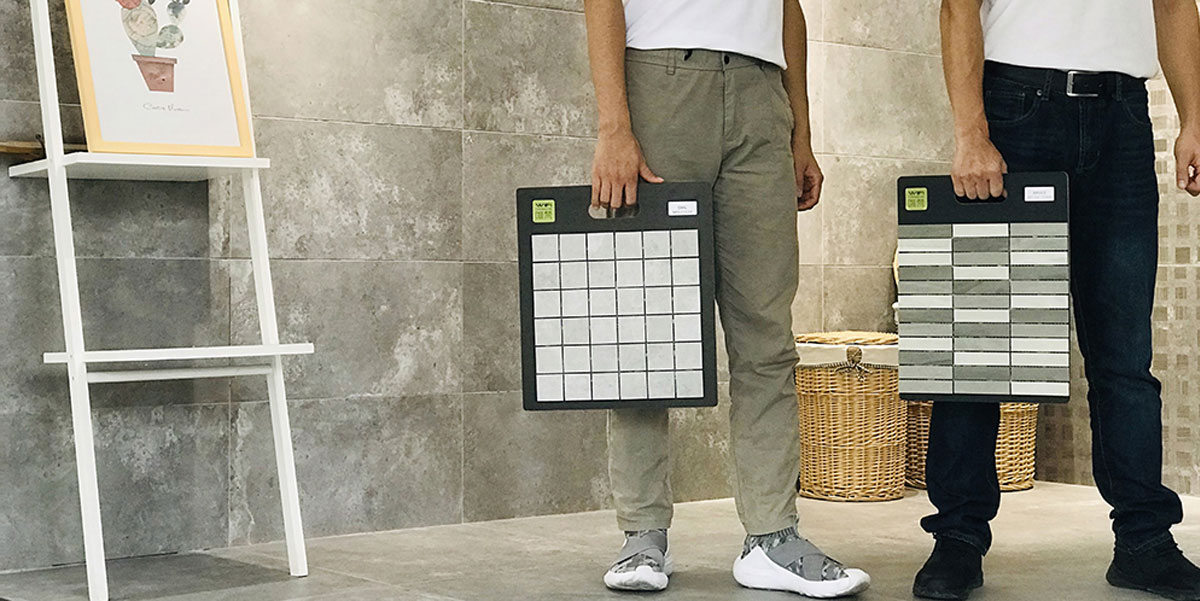 Portable tile samples