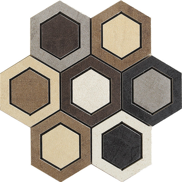 Porcelain Hexagon Mosaic-AM6-7B