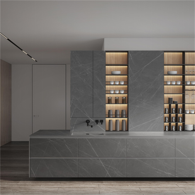 Sintered Stone Kitchen Cabinet