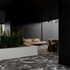 1200x1200mm Black Marble Look Tiles - Brage