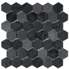 Marble Herringbone - Lava Stone