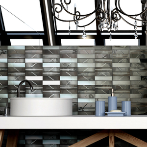 Real Stone Mosaic Peel and Stick Tile