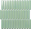 Ceramic Mosaic Tile Backsplash Round Shape Glossy Green 