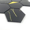 Elegant Gold Electroplated Glass Mosaic