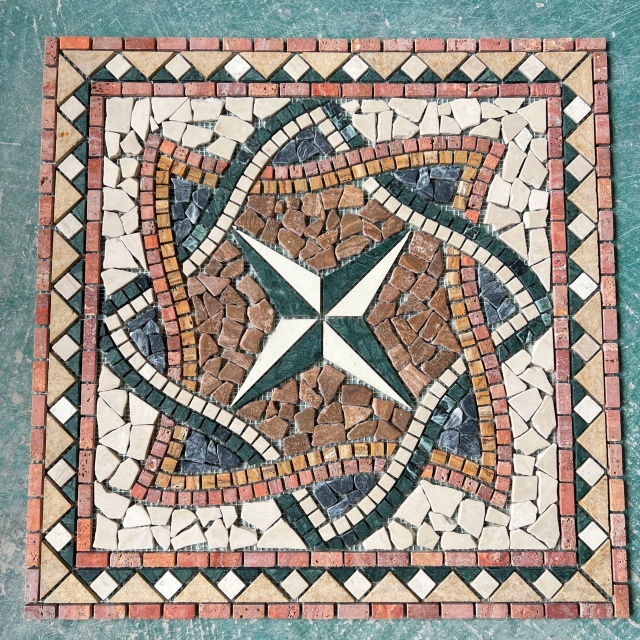 Decorative Natural Stone Mosaic Floor Medallion