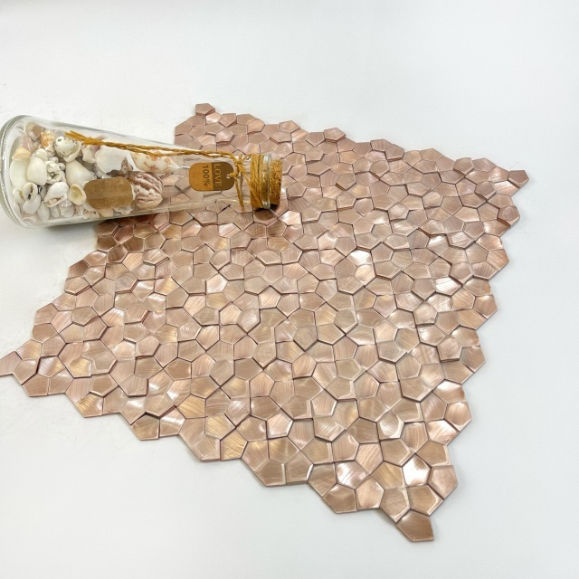 Rose Gold Solid Aluminum Mosaic For Home-SAK06